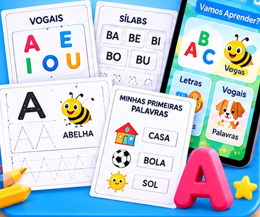 Prévia dos materiais de Alfabetização Infantil